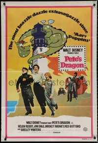 9j528 PETE'S DRAGON Aust 1sh 1977 Walt Disney animation/live action, different art of Elliott!