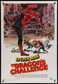9j546 SPIDER-MAN: THE DRAGON'S CHALLENGE Aust 1sh 1980 art of Nick Hammond as Spidey by Graves!