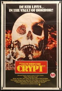 9j552 TALES FROM THE CRYPT Aust 1sh 1972 Peter Cushing, Joan Collins, E.C. comics, cool skull image!