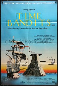 9j558 TIME BANDITS Aust 1sh 1981 John Cleese, Sean Connery, art by director Terry Gilliam!