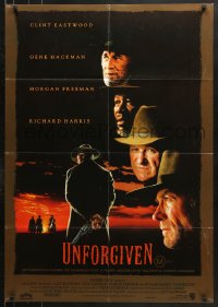 9j562 UNFORGIVEN Aust 1sh 1992 Clint Eastwood, Gene Hackman, Richard Harris, Morgan Freeman