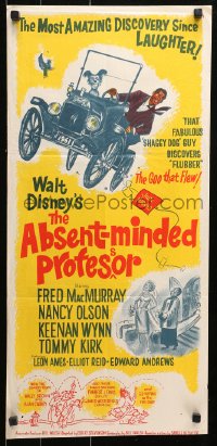 9j584 ABSENT-MINDED PROFESSOR Aust daybill 1961 Disney, Flubber, Fred MacMurray in title role!