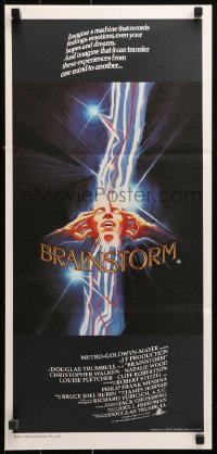 9j634 BRAINSTORM Aust daybill 1983 Christopher Walken, Natalie Wood, the ultimate experience!