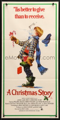 9j672 CHRISTMAS STORY Aust daybill 1984 best classic Christmas movie, great different art!