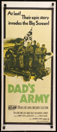 9j692 DAD'S ARMY Aust daybill 1971 English World War II comedy from the TV series!