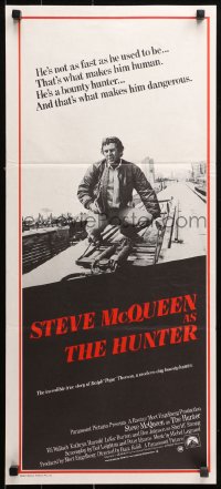 9j785 HUNTER Aust daybill 1980 bounty hunter Steve McQueen riding on top of a Chicago El!