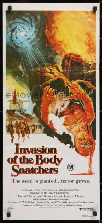 9j790 INVASION OF THE BODY SNATCHERS Aust daybill 1978 Kaufman remake, cool & different!
