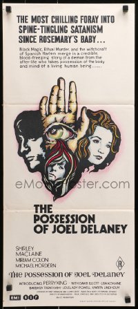 9j865 POSSESSION OF JOEL DELANEY Aust daybill 1972 really cool completely different horror artwork!
