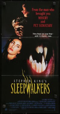 9j911 SLEEPWALKERS Aust daybill 1992 Stephen King, Brian Krause, Madchen Amick, Alice Krige!