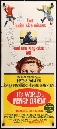 9j993 WORLD OF HENRY ORIENT Aust daybill 1964 wacky Peter Sellers, Paula Prentiss, Angela Lansbury