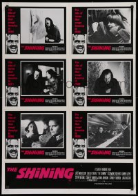 9j411 SHINING Aust LC poster 1980 Stephen King & Stanley Kubrick horror, crazy Jack Nicholson!