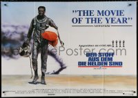 9j197 RIGHT STUFF awards German 33x47 1984 Sam Shepard as Chuck Yeager walking away from NF-104A crash!