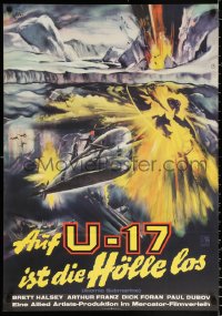 9j212 ATOMIC SUBMARINE German 1963 completely different art, hell explodes under the Arctic Sea!