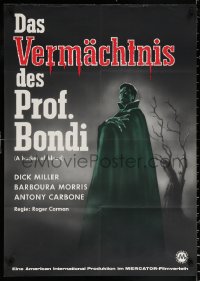 9j232 BUCKET OF BLOOD German 1962 Roger Corman, AIP, Dick Miller, bizarre vampire art!