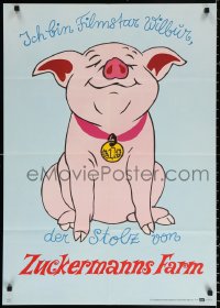 9j241 CHARLOTTE'S WEB German 1973 E.B. White's cartoon classic, different, Zuckermann's Farm!