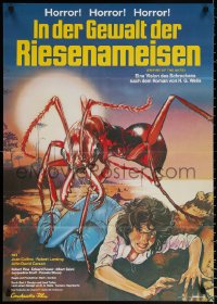 9j274 EMPIRE OF THE ANTS German 1977 H.G. Wells, great Drew Struzan art of monster ant attacking!