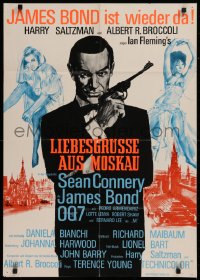 9j288 FROM RUSSIA WITH LOVE German R1970s Degen art of Connery as James Bond w/ sexy girls!