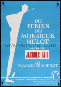 9j340 MR. HULOT'S HOLIDAY German R1970s Jacques Tati, Les vacances de Monsieur Hulot