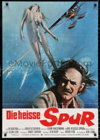 9j344 NIGHT MOVES German 1975 Gene Hackman, Susan Clark, James Woods, sexy diver art!