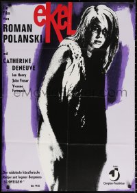 9j364 REPULSION German R1975 Roman Polanski, wild art of haggard Catherine Deneuve!