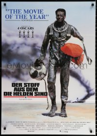 9j366 RIGHT STUFF German 1984 Sam Shepard as Chuck Yeager walking away from NF-104A crash!