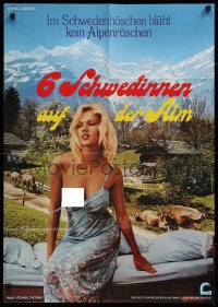 9j376 SECHS SCHWEDINNEN AUF DER ALM German 1983 extremely sexy image of partially topless woman!