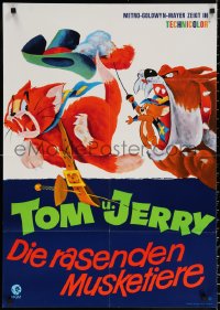 9j393 TOM & JERRY FESTIVAL XII German 1969 great different cat & mouse chase artwork!