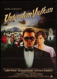 9j394 UNDER THE VOLCANO German 1984 close-up of Albert Finney w/sunglasses, Jacqueline Bisset!