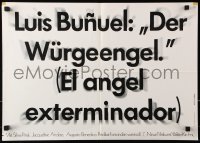 9j177 EXTERMINATING ANGEL German 16x23 R1970 El angel exterminador, Luis Bunuel, Mexican!