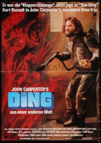 9j172 THING German 12x19 1982 John Carpenter classic sci-fi horror, Drew Struzan, different!