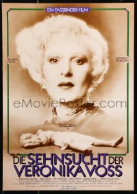 9j173 VERONIKA VOSS 2-sided German 12x19 1982 Rainer Werner Fassbinder, Zech unconscious by needle!