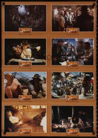 9j164 RAIDERS OF THE LOST ARK #2 German LC poster 1981 different images of Harrison Ford & Allen!
