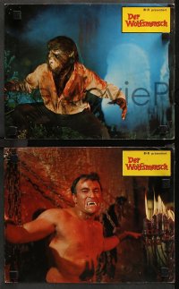 9j155 FRANKENSTEIN'S BLOODY TERROR 3 German LCs 1971 Paul Naschy, Manzaneque, werewolves & vampires!