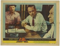 9k208 12 ANGRY MEN LC #4 1957 Henry Fonda by knife between Jack Warden and Joseph Sweeney!
