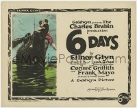 9k002 6 DAYS TC 1925 Elinor Glyn, art of Corinne Griffith & Frank Mayo on cruise ship, very rare!