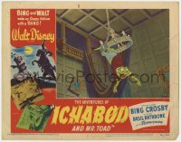 9k214 ADVENTURES OF ICHABOD & MISTER TOAD LC #5 1949 Disney, Mr. Toad hanging from chandelier!