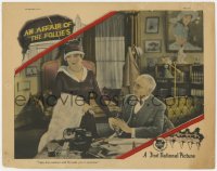 9k219 AFFAIR OF THE FOLLIES LC 1927 old Bertram Marburgh tries to win Billie Dove with a contract!
