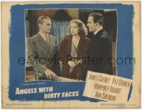 9k236 ANGELS WITH DIRTY FACES LC R1948 sexy Ann Sheridan between James Cagney & Pat O'Brien!