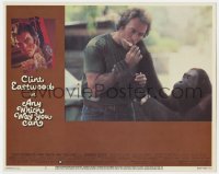 9k240 ANY WHICH WAY YOU CAN LC #8 1980 Clyde the orangutan tries to take Clint Eastwood's popsicle!