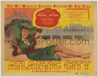 9k016 ATLANTIC CITY TC 1944 wonderful art of sexy Constance Moore by James Montgomery Flagg!