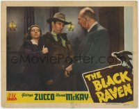 9k272 BLACK RAVEN LC 1943 Wanda McKay restrains Charles Middleton as George Zucco disarms him!