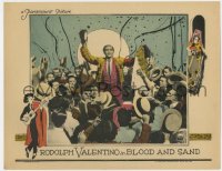 9k275 BLOOD & SAND LC 1922 huge crowd cheers for matador Rudolph Valentino after bullfight!