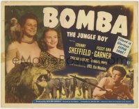 9k027 BOMBA THE JUNGLE BOY TC 1949 Johnny Sheffield, Peggy Ann Garner & Oto the monkey!