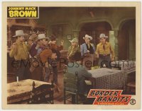 9k280 BORDER BANDITS LC 1946 Johnny Mack Brown & friends catch the bad guys inside saloon!