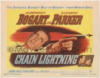 9k035 CHAIN LIGHTNING TC 1949 great image of military test pilot Humphrey Bogart & Eleanor Parker!