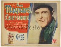 9k036 CHEYENNE TC 1929 great smiling portrait of cowboy Ken Maynard, ultra rare!