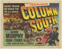 9k039 COLUMN SOUTH TC 1953 U.S. cavalryman Audie Murphy against treason & Navajo fury, cool art!