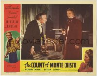 9k341 COUNT OF MONTE CRISTO LC #5 R1948 Robert Donat as Edmond Dantes gets revenge on Blackmer!