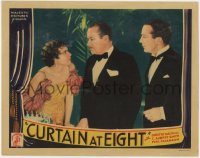 9k353 CURTAIN AT 8 LC 1933 Dorothy Mackaill by birthday cake glares at guy by Jack Mulhall!