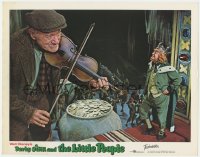 9k359 DARBY O'GILL & THE LITTLE PEOPLE LC R1969 Albert Sharpe plays violin for tiny Jimmy O'Dea!
